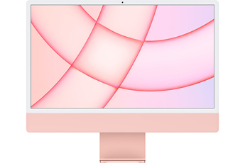 iMac Apple iMac 24 256 Go SSD 8 Go RAM Puce M1 CPU 8 cours GPU 8 cours Rose Nouveau