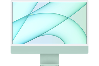 iMac Apple iMac 24 256 Go SSD 8 Go RAM Puce M1 CPU 8 cours GPU 7 cours Vert Nouveau Clavier Pavé Num