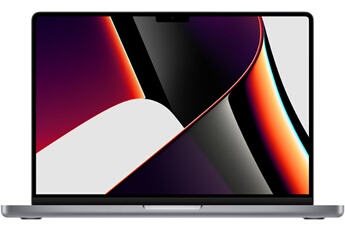 Apple MacBook Pro 14" 2 To SSD 32 Go RAM Puce Apple M1 Pro CPU 10 cœurs GPU 16 cœurs Gris Sidéral 2021 Reconditionné