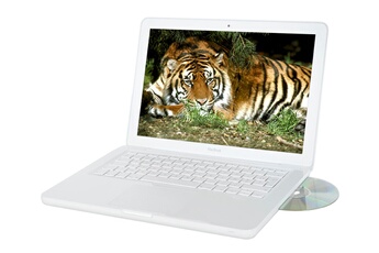 Apple MacBook Ordinateur Portable 13" Intel Core 2 Duo 250 Go Ram 2048 Mo Macos X 10.6 Jusqu'À 10H D'Utilisation Nvidia Geforce Gt 320M Blanc