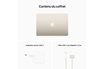 Apple MacBook Air 13'''' 512Go SSD 8Go RAM Puce M2 CPU 8 cours GPU 10 cours Lumiere Stellaire Nouveau photo 11