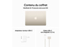 Apple MacBook Air 15,3'' 256Go SSD 8Go RAM Puce M2 CPU 8 coeurs GPU 10 coeurs Lumière Stellaire Nouveau photo 12