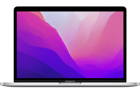 MacBook Apple MacBook Pro 13" 256Go SSD 8Go RAM Puce M2 CPU 8 cœurs GPU 10 cœurs Argent Nouveau