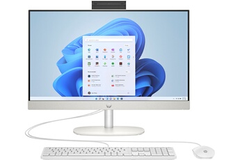 HP - PC tout en un Hp AIO CR0046NF 23.8" FHD AMD Ryzen 3 7320U RAM 8 Go LPDDR5 256 Go SSD Puce AMD Radeon Graphics