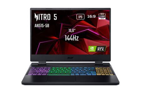 PC portable Acer NITRO 5 AN515-58-57GF GAMING 15.6" 144 Hz Intel core i5 12450H 16 Go RAM DDR5 512 Go SSD RTX 4060 TGP 115w NOIR