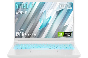 Ecran 14"WUXGA (1920x1200) IPS, 120 Hz / Processeur AMD RyzenT 5 8645HS (Max 5.0 Ghz) - Nvidia GeForce RTX 4050 / RAM 16 Go DDR5 - Stockage 512 Go SSD / Windows 11 Famille - Wi-Fi 802.11ax - Bluetooth 5.3