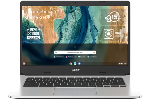 "Chromebook 314CB314-2H-K1XN 14"" IPS FHD MTK 8183 RAM 8 Go LPDDR4X 128 Go 
