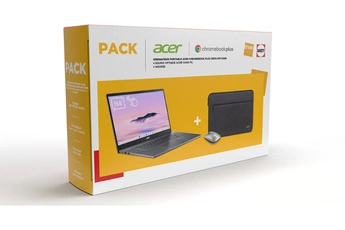 Ecran FHD 15.6" Tactile LCD - Technologie IPS / Processeur Intel® CoreT i3-1215U (jusqu'à 4.4 Ghz) - Puce graphique UHD Intel / RAM 8 Go LPDDR5X - Stockage 512Go PCIe NVMe SSD / Chrome OS - Wi-Fi 6E 802.11ax - Bluetooth 5.1