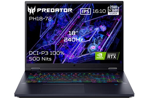 ”Gaming Predator Helios 18 PH18-72-944J 18”” WQXGA 240Hz Intel Core i9 1490