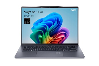Ecran 14,5" WUXGA (1920 x 1200) / Processeur Qualcomm® Snapdragon® X Plus X1P-42 - GPU Qualcomm® AdrenoT / 16 Go RAM 512 Go SSD / Windows 11 - Wi-Fi 802.11be - Bluetooth 5.4