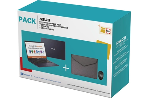 PC portable Asus Pack FNAC-DARTY VIVOBOOK E410MA 14" HD Intel