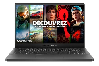 PC Ultra-Portable Gaming Asus Zephyrus-G14-Ga401Qm-091T 14" Amd Ryzen 9 16 Go Ram 512 Go SSD Gris Éclipse