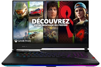 Pc Portable Gaming Asus Rog Scar17-G733Cx-Kh074W 17.3" Intel Core I9 64 Go Ram 2 To Ssd Nvidia Rtx 3080Ti Noir
