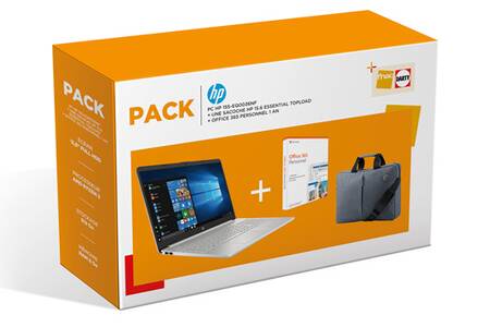 Pc Portable Hp Pack Hp 15s Eq0036nf Sacoche Office 365 Personnel 1 An Pack Hp Q12020 Darty