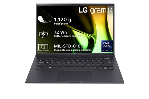 ”Gram 14Z90S 14”” WUXGA IPS Intel Core Ultra 7 155H RAM 16 Go LPDDR5 1 To S