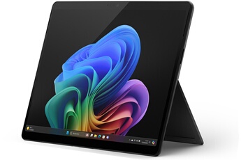 Ecran tactile 13" PixelSenseT Flow 2880 x 1920 / Processeur Snapdragon X Plus 10 Cours - Optimisé pour l'IA / RAM 16 Go - 512 Go SSD / Windows 11 - Wi-Fi 7 - Bluetooth 5.3