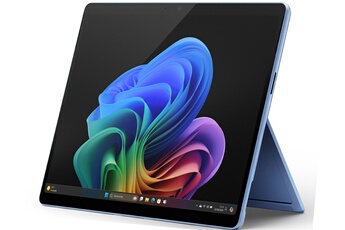 Ecran tactile 13" PixelSenseT Flow 2880 x 1920 / Processeur Snapdragon® X Elite - Optimisé pour l'IA / RAM 16 Go - 512 Go SSD / Windows 11 - Wi-Fi 7 - Bluetooth 5.3