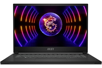 PC portable Msi gaming Stealth 15 A13VE 15.6 UHD 120Hz Intel Core i7 13620H RAM 16 Go DDR5 1 To SSD 