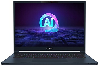 MSI - PC portable Msi gaming Stealth 14 AI Studio A1VGG - 14"- 2,8K 120Hz - Intel Ultra 9 32 Go RAM 2 To  SSD RTX 4070  TGP 105 W - Noir