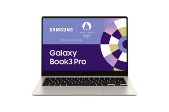 PC portable Samsung Galaxy Book 3 Pro 14 OLED WQXGA 120hz Intel Core i7 RAM 16 G 512 Go SSD Sable IN