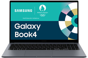 PC portable Samsung Galaxy Book4 15,6 Intel Core 5 120U 8Go RAM 256 Go SSD Intel Graphics AZERTY Fr 