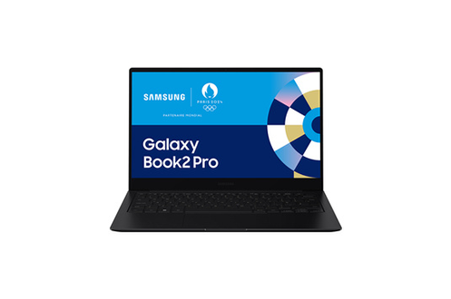 Samsung Galaxy Book2 Pro ordinateur portable ultra léger 13’’ Plateforme EVO Intel Core i7 16Go RAM 512 Go SSD Intel Iris Xe Graphics, Anthracite, Clavier AZERTY fr