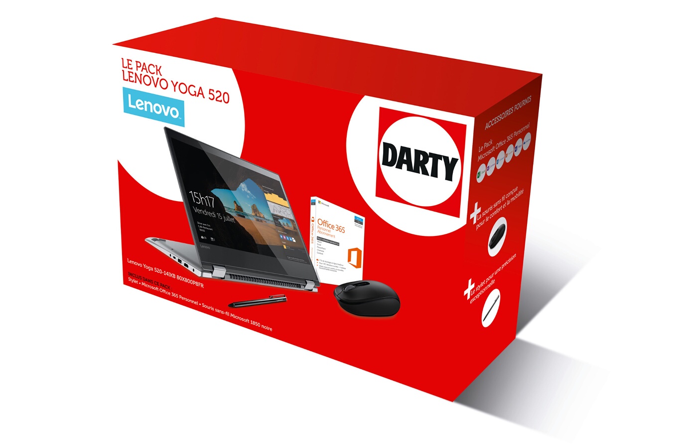  PACK YOGA 520-14IKB + SOURIS MICROSOFT 1850 +