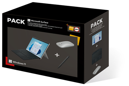 PC Hybride / PC 2 en 1 Microsoft Pack Surface Pro 8 Platine