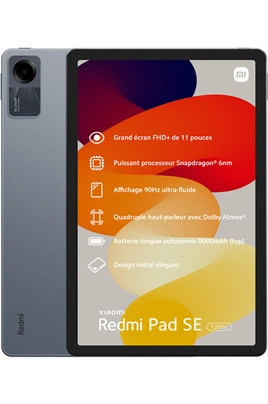 Tablette tactile Xiaomi REDMI PAD SE 128Go Noir - XIAOMI REDMI PAD