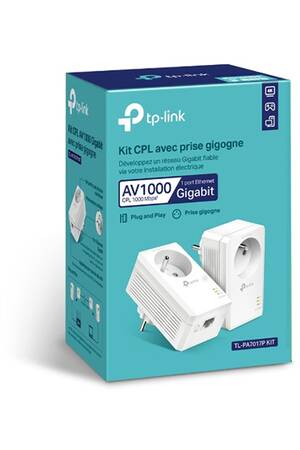 CPL Tp Link TL-PA7017P AV1000 Gigabit Blanc - TL-PA7017P KIT | Darty