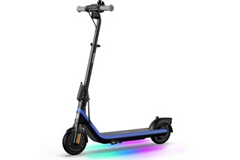 Trottinette enfant - Puissance moteur nominale : 260W / Batterie 21,6V 5AH - Autonomie 17 km / Temps de charge 5H - Etanchéité IPX4 / Les + du produit : Haut-parleurs Bluetooth pour la musique