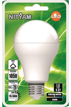 Ampoule LED Nityam LED STANDARD A60 12W E27 4000K