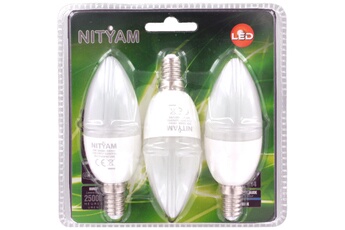 Ampoule LED Nityam FLAM D E14 6W (X3)