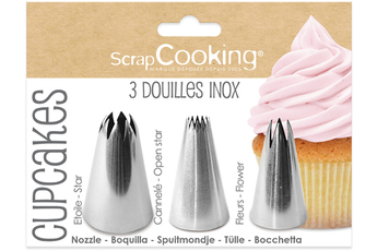 Kit à cuisiner Scrapcooking 3 douilles cupcakes