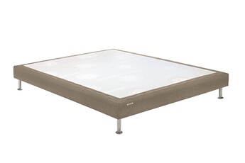 BULTEX - Sommier Bultex MEDIO lattes multiplis 2x80x190 CHINE MARRON GLACE
