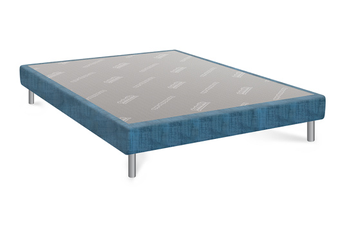 Dunlopillo - Sommier Dunlopillo DUNLO'FIX Lattes Fixes 160x200 Milano BLEU NUIT