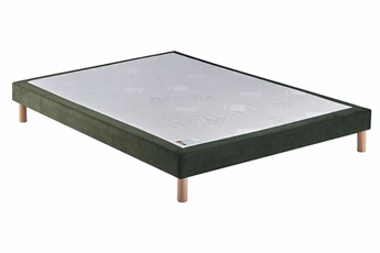 EPEDA - Sommier Epeda NOYER Lattes Rigides VELOURS VERT 70X190