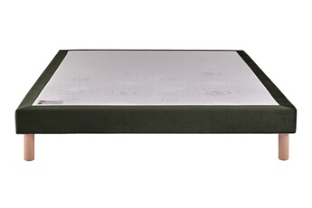 EPEDA - Sommier Epeda NOYER Lattes passives 160x200  VELOURS VERT