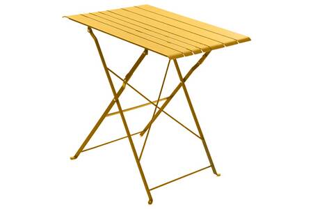 Salon De Jardin Hesperide Table De Jardin Pliable Nasca 2 Personnes Moutarde Darty