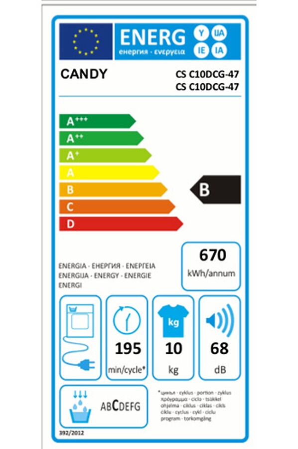 Candy CS C10DCG47 Sèche linge Electroménager