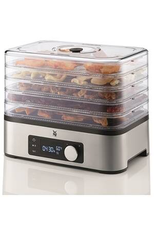 WMF KITCHENminis Déshydrateur 400W – 5 Plateaux Sans BPA, Inox Cromargan, Fruits Légumes Viande Séchés