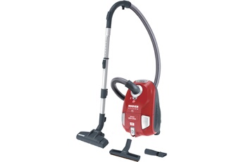 Consommation annuelle moyenne: 27kWh/an Capacité : 3L Niveau sonore 75dB Brosse Combinée sol dur & moquette, Brosse PARQUET, 3 sacs inclus