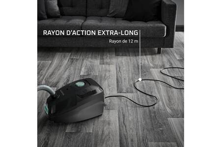 Rowenta Green Force Max - Aspiradora con bolsa, motor bajo consumo máx 900W, filtro HEPA, radio acción de 12m, cambio de bolsa higiénico, compacta, fabricada 70% material reciclado, compacto, RO4933
