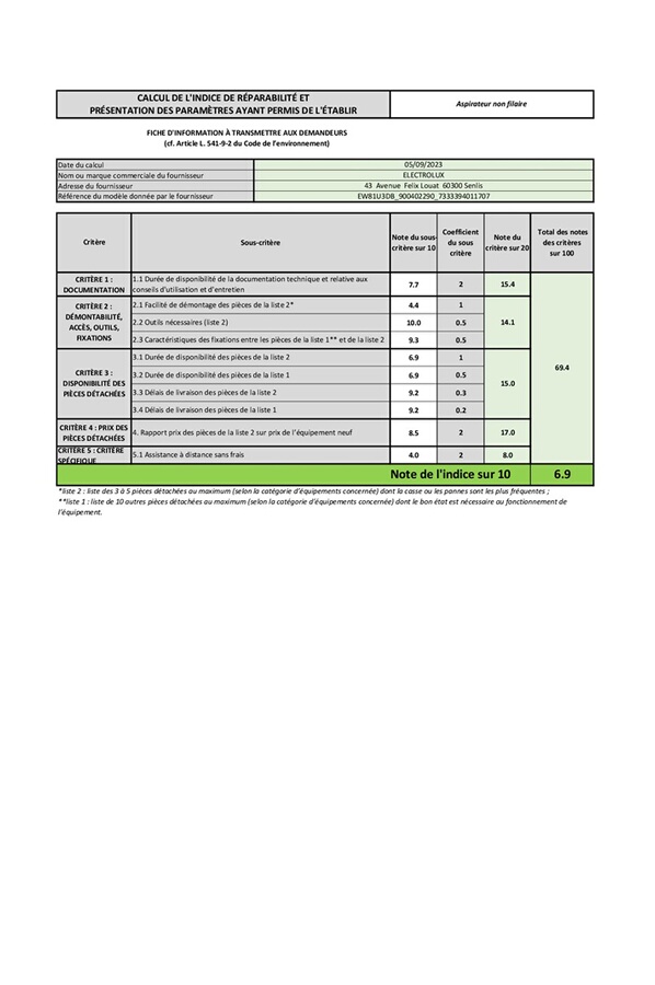 Aspirateur balai Electrolux aspirateur laveur sans fil rechargeable