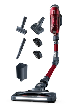 Fonction : sol, surfaces et plafond / Autonomie jusqu'à 45 minutes - Puissance : 43AW / Batterie Lithium-ion 22V amovible - Capacité du bac: 0,55 L / Position Stop&Go - Fonction Flex