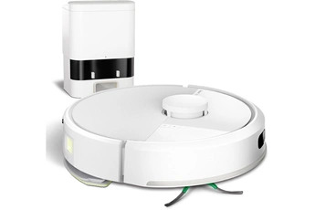 Aspirateur robot de sols connecté - Combo robot + AutoEmptyT Dock / Puissance d'aspiration : 7 000 Pa - Autonomie : 2 h / Capacité du réservoir : 200 mL / Inclus : 1 lingette Microfibre, 1 Brosse principale + 1 Brosse latérale, 1 Outil de nettoyage de la brosse