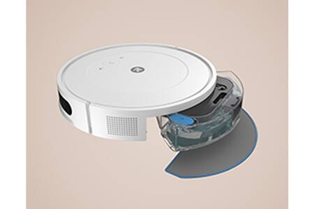 Robot Aspirateur Laveur 3 En 1 Ultra-fin - Autonomie 60 Min, Aspiration 2000Pa, Idéal Petits Espaces