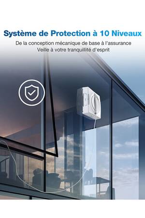 Robot Laveur De Vitres ECOVACS W2 Omni - Station Multifonction - Nettoyage Autonome - Sécurité 12 Niveaux
