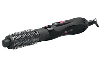 Brosse soufflante / Puissance 1200 Watts / 3 accessoires : 2 brosses, 1 concentrateur / Touche Air froid - 2 vitesses