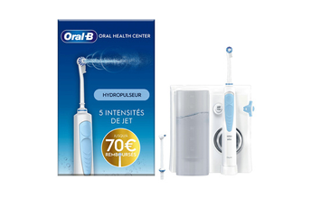Brosse à dents électrique Oral B Jet Dentaire Oxyjet + 2 canules BLANC